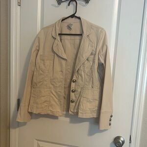 Fashion Bug Tan Blazer with Button Accents